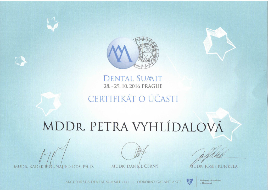 MDDr. Petra Tognerová (Vyhlídalová) – diplom 3